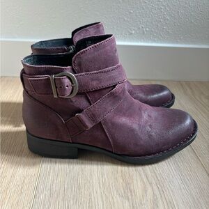 Burgundy Born Chaval booties